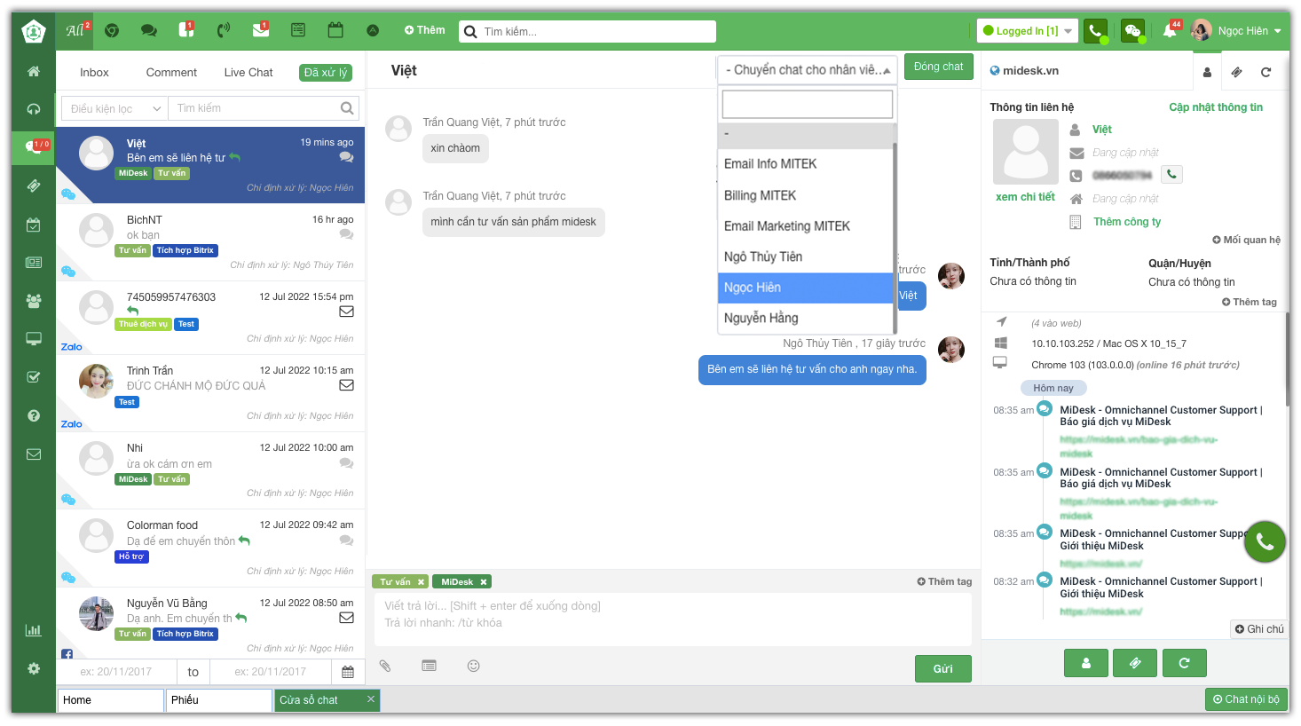 MiDesk - Omnichannel Customer Support | Giới thiệu MiDesk
